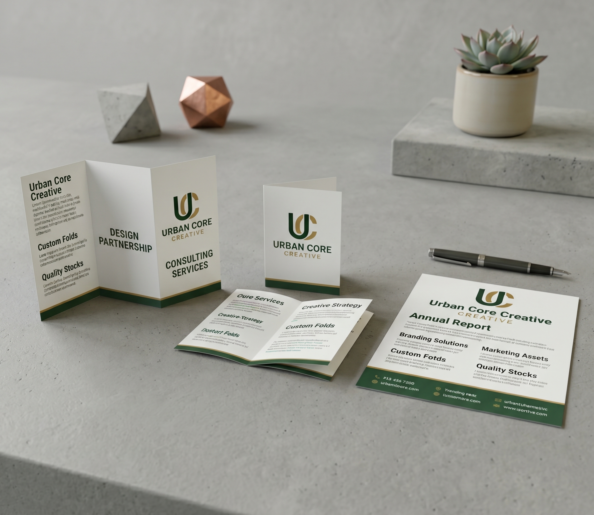 Brochure and Flyer Printing Mockup