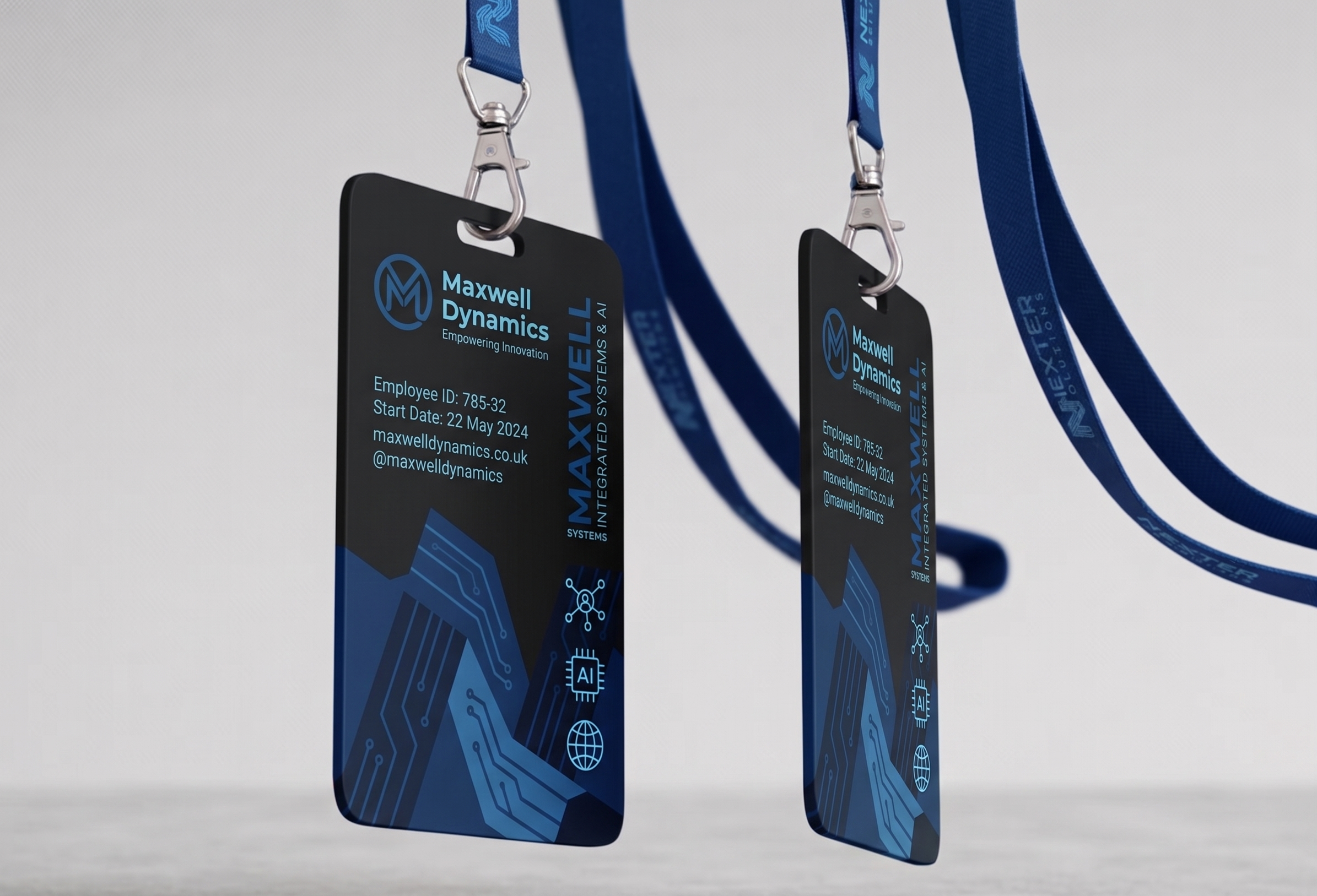 ID Card and Lanyard Printing Mockup