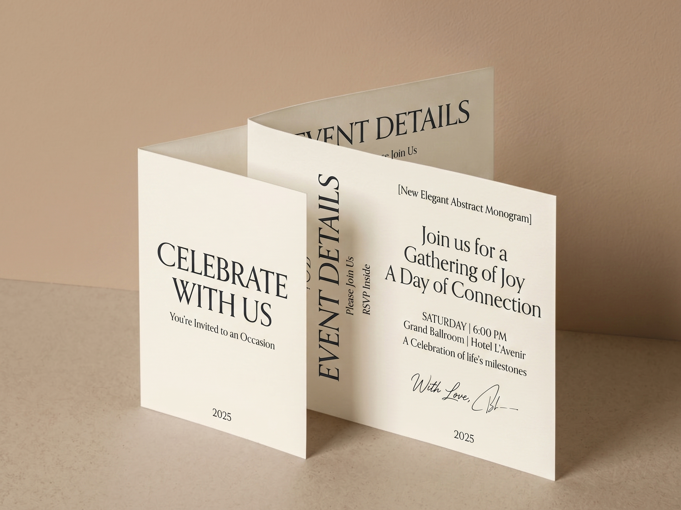 Invitation Cards Printing Mockup