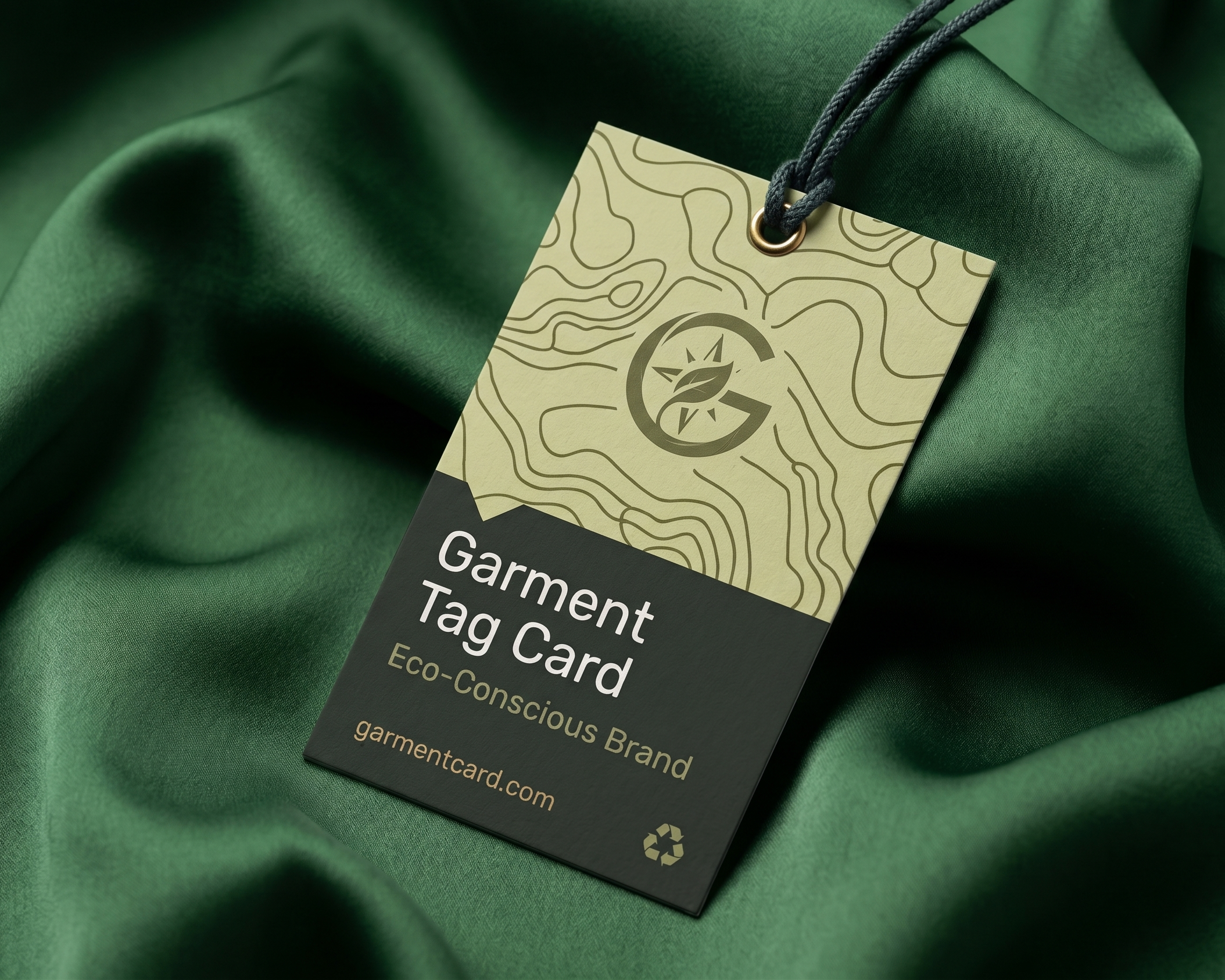 Garment Tag Card Printing Mockup